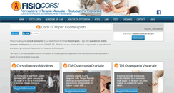 Desktop Screenshot of fisiocorsi.it