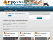 Tablet Screenshot of fisiocorsi.it